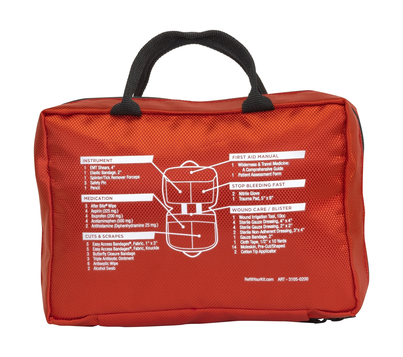 Adventure Medical Kits Sportsman Series 200 Outdoor First Aid Kit – 82 Pieces