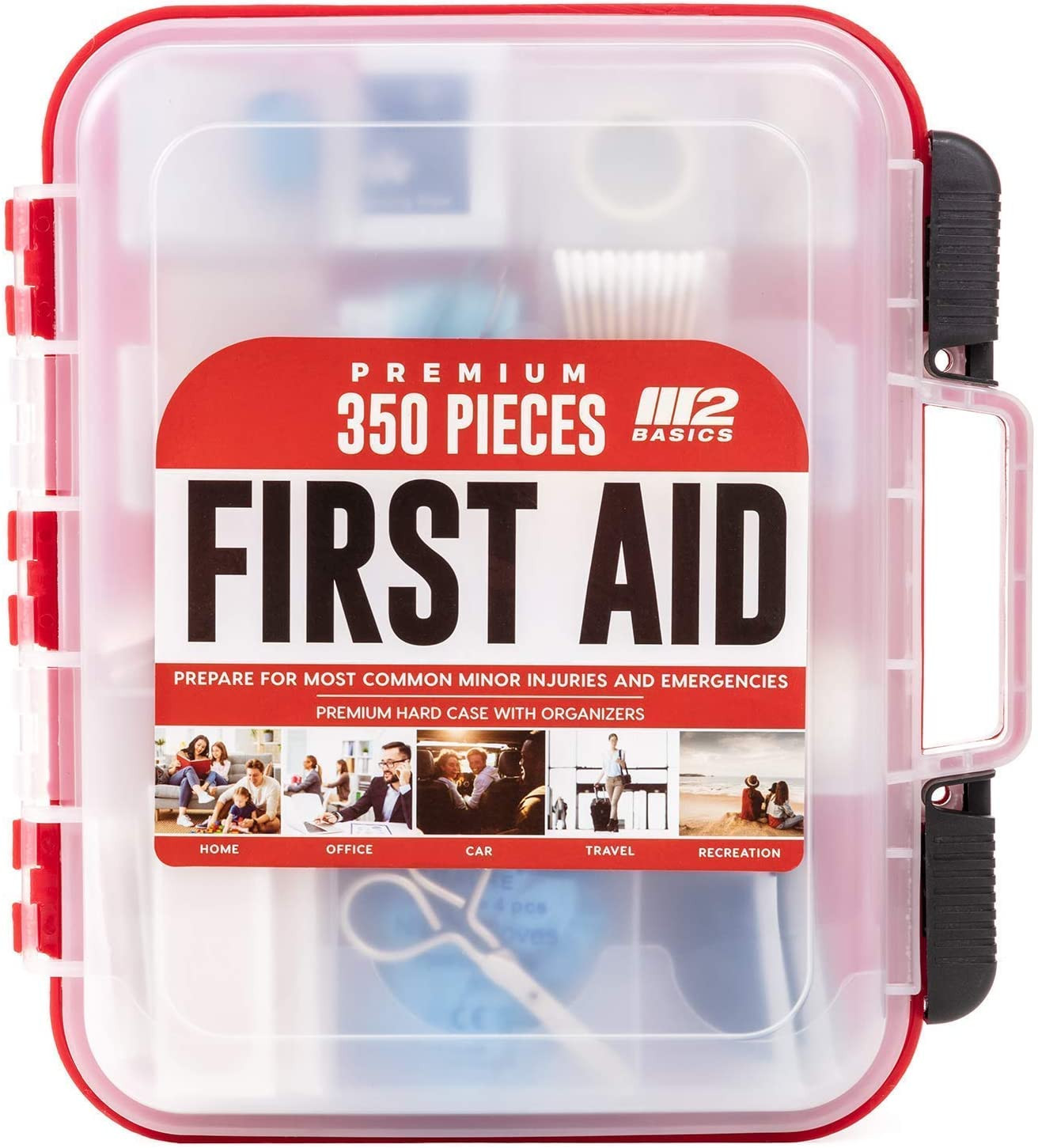 Professional 350 Piece Emergency First Aid Kit | Business & Home Medical Supp…