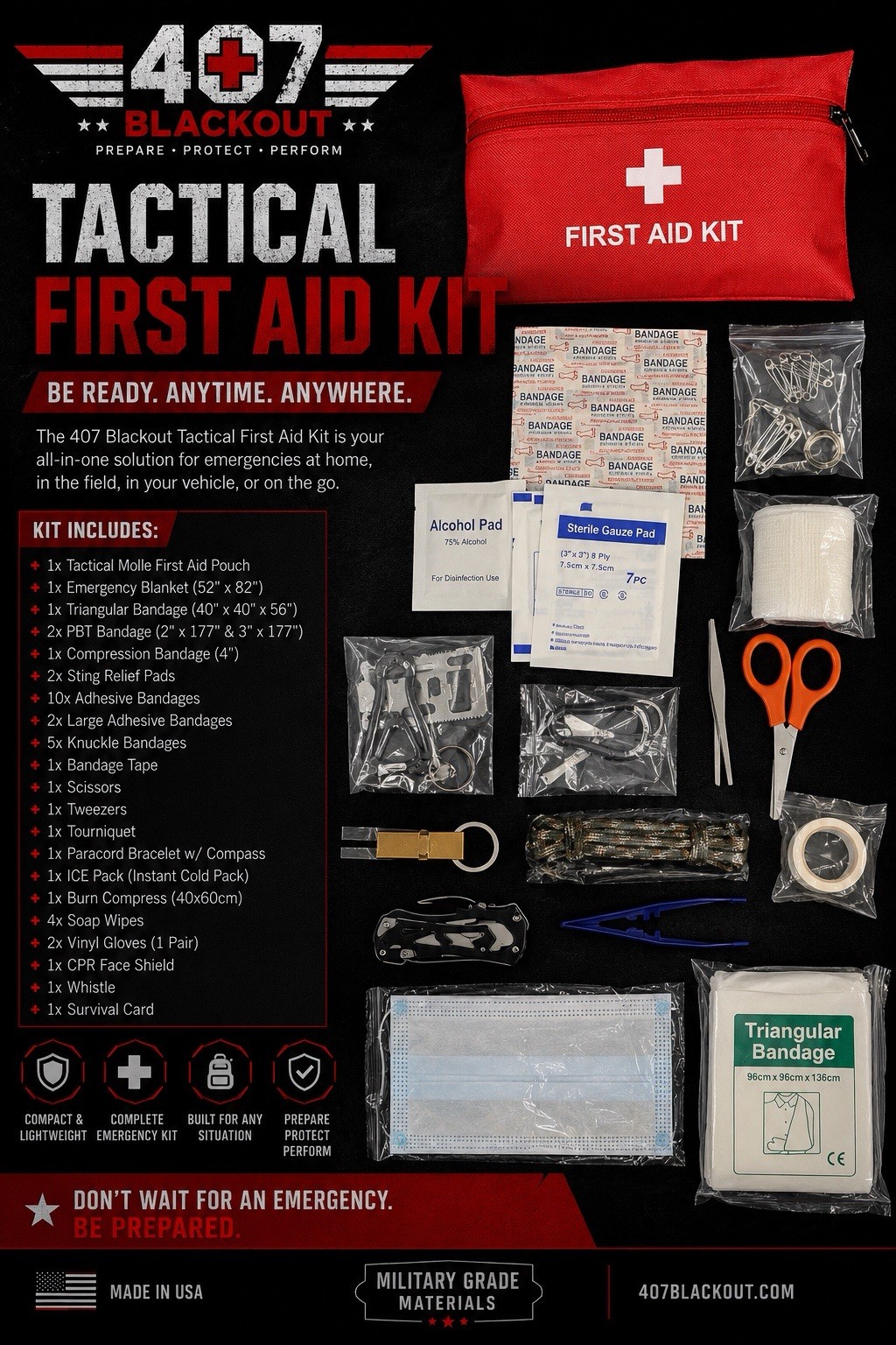 First Aid Kit – 407 Blackout