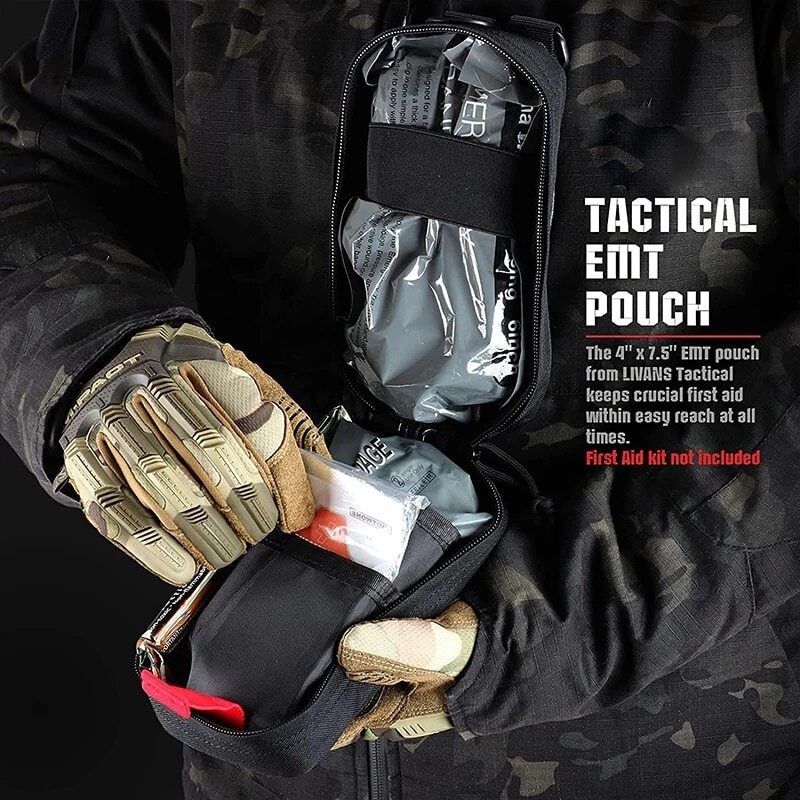 Tactical First Aid Kit IFAK Pouch Emergency EMT EDC Medical Molle Bag For Trauma