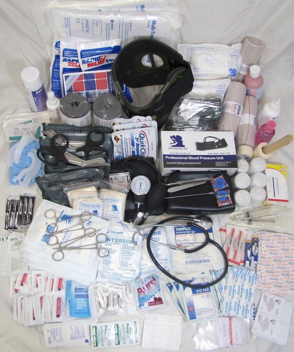 ELITE FIRST AID Stomp Medical Kit STOCKED Trauma Advanced Medical Care TAN