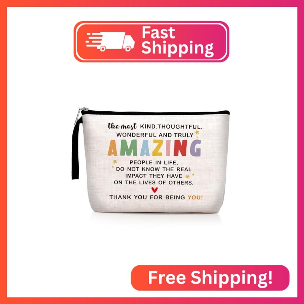 Teacher Appreciation Gifts Inspirational Makeup Bag Friendship Gifts for Women F