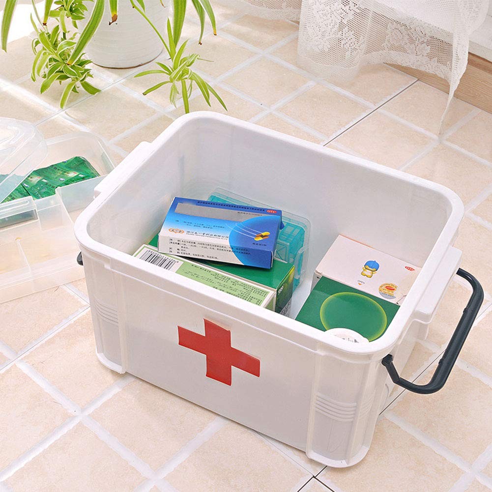 CeFurisy First Aid Kit, Portable Storage Boxes with Carry Handle Storage Case…