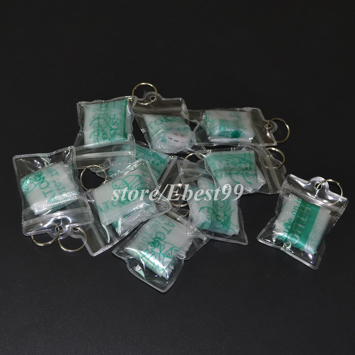 140 pcs/lot CPR MASK WITH FACE SHIELD Mouth to Mouth Resuscitation Mask AED