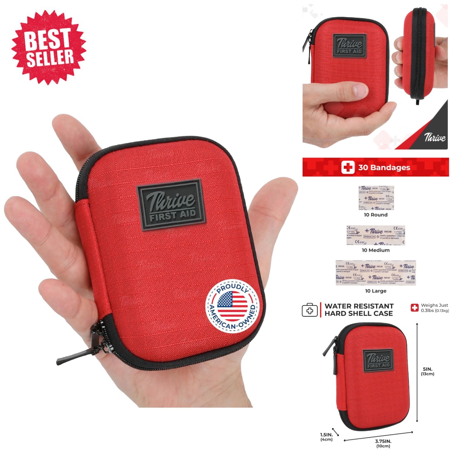 66-Piece Mini First Aid Kit – Compact Waterproof Travel & Hiking Essentials