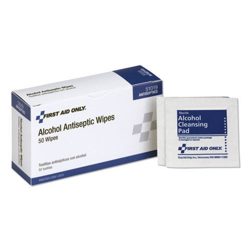 PhysiciansCare by First Aid Only 51019 First Aid Alcohol Pads (50/BX) New