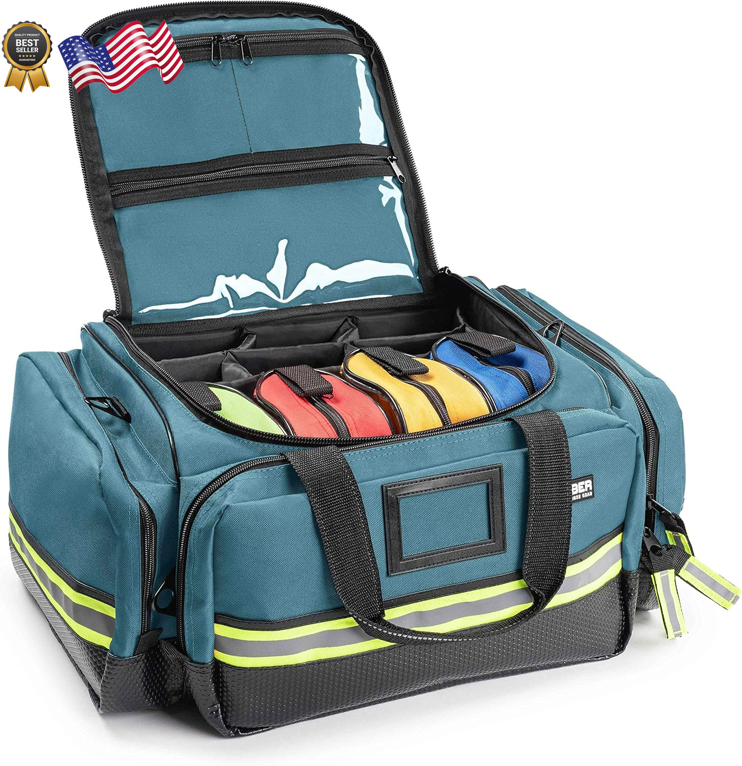 First Responder Bag Fully-Stocked Professional Advanced EMT/EMS Trauma Kit