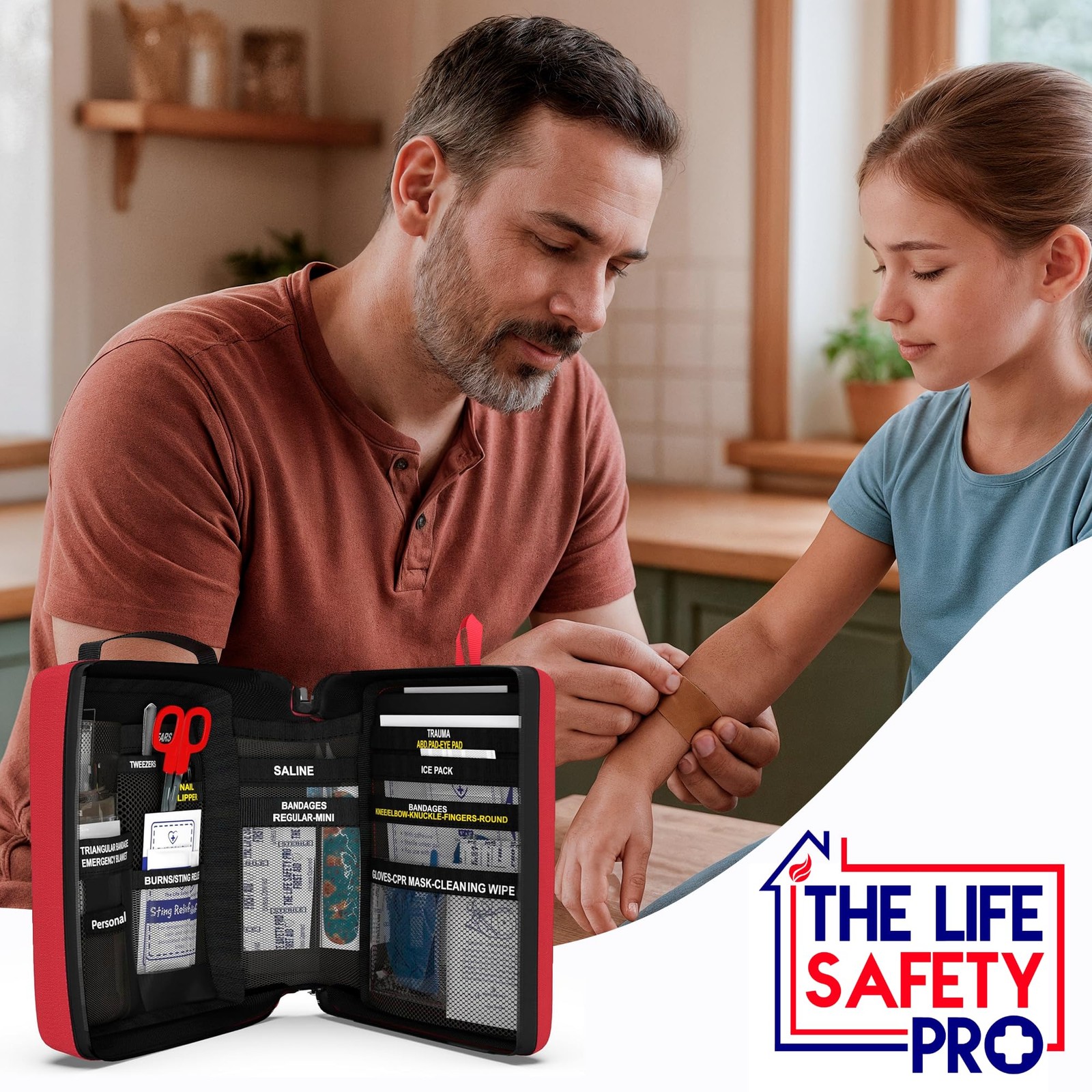 Portable First Aid Kit for Kids with CPR Shield Ideal for Home, Car, School,…