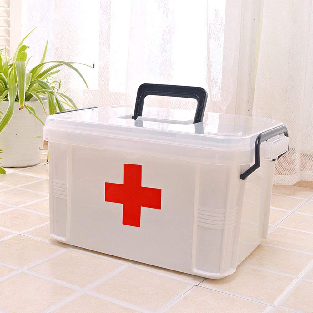 CeFurisy First Aid Kit, Portable Storage Boxes with Carry Handle Storage Case…