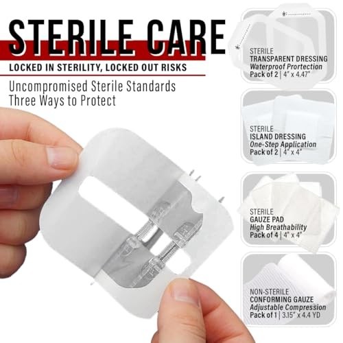 Surgical Zip-Stitch Wound Closure Kit | Sterile Adhesive Butterfly Bandages | Fi