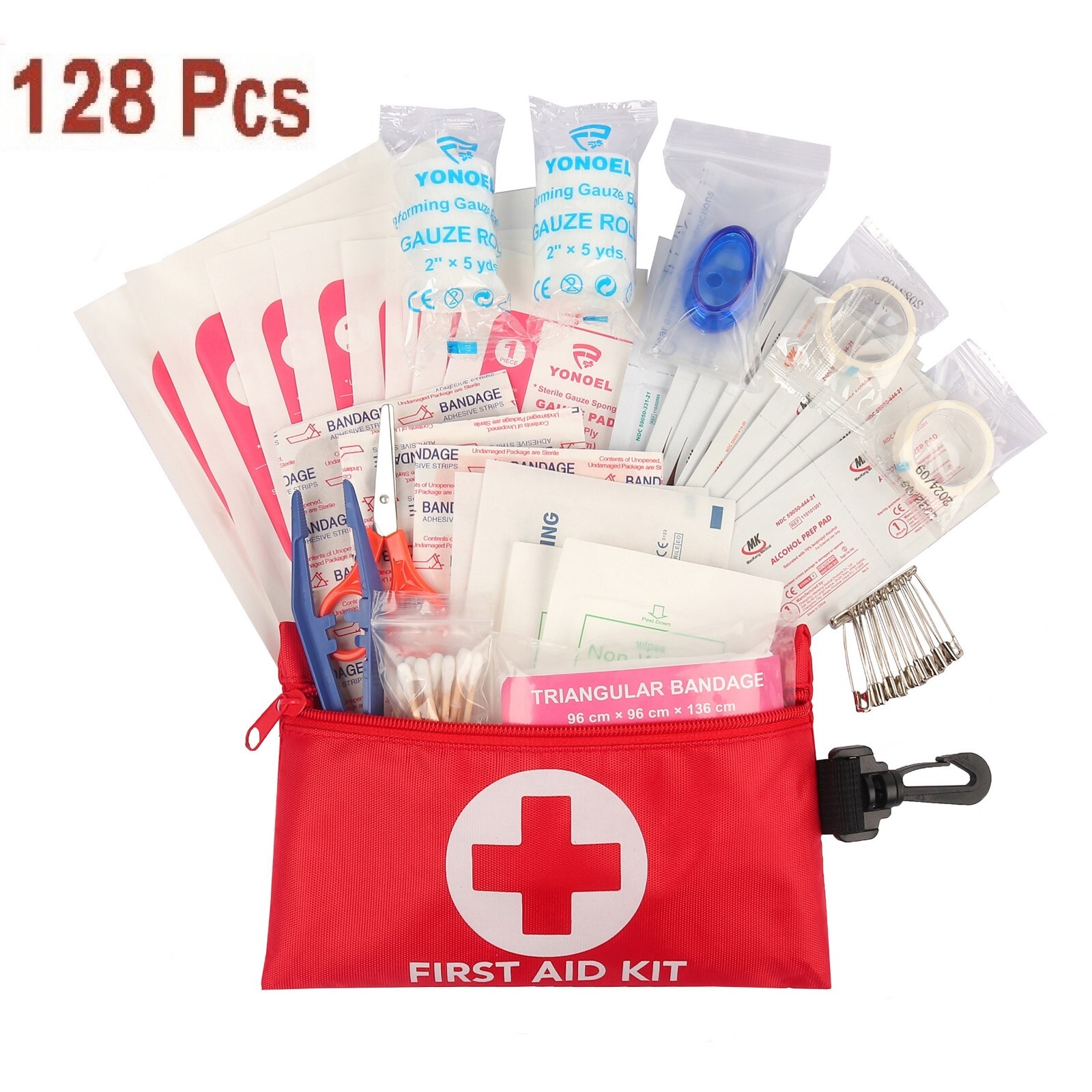 128 Pcs First Aid Kit Medical Emergency Trauma Military Survival Travel IFAK EMT
