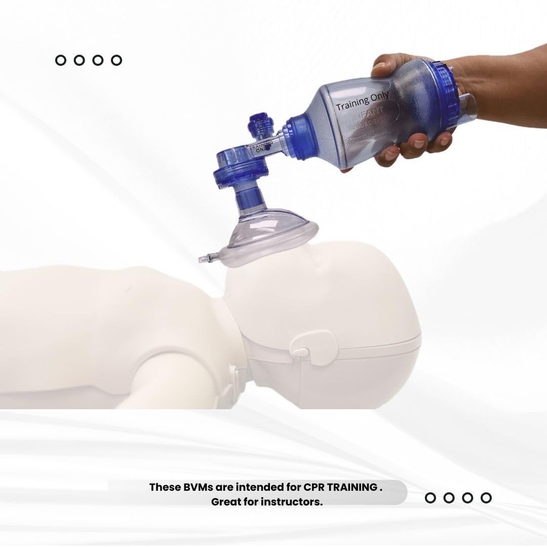 CPR Training BVM Bag Valve Mask Adult Child Kit