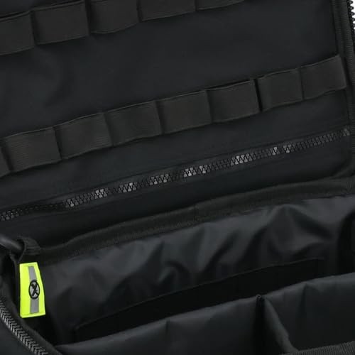 First Responder EMT Trauma Bag Medium Black Reflective Shoulder Strap MOLLE