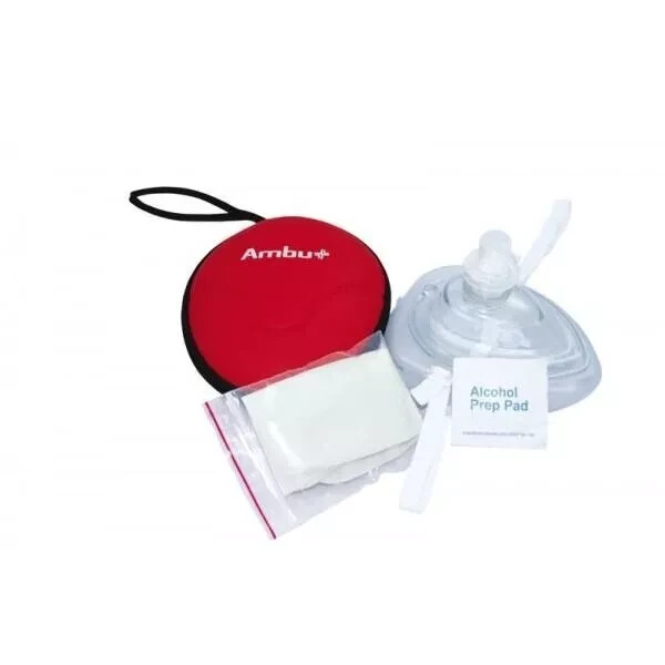 Ambu Res-Cue Mask REF 252301004 CPR Rescue w/Elastic Strap & O2 Inlet