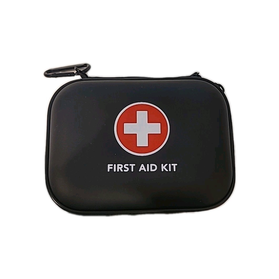 Thriaid 100 pc First Aid Kit With Hard Travel Case & Carabiner