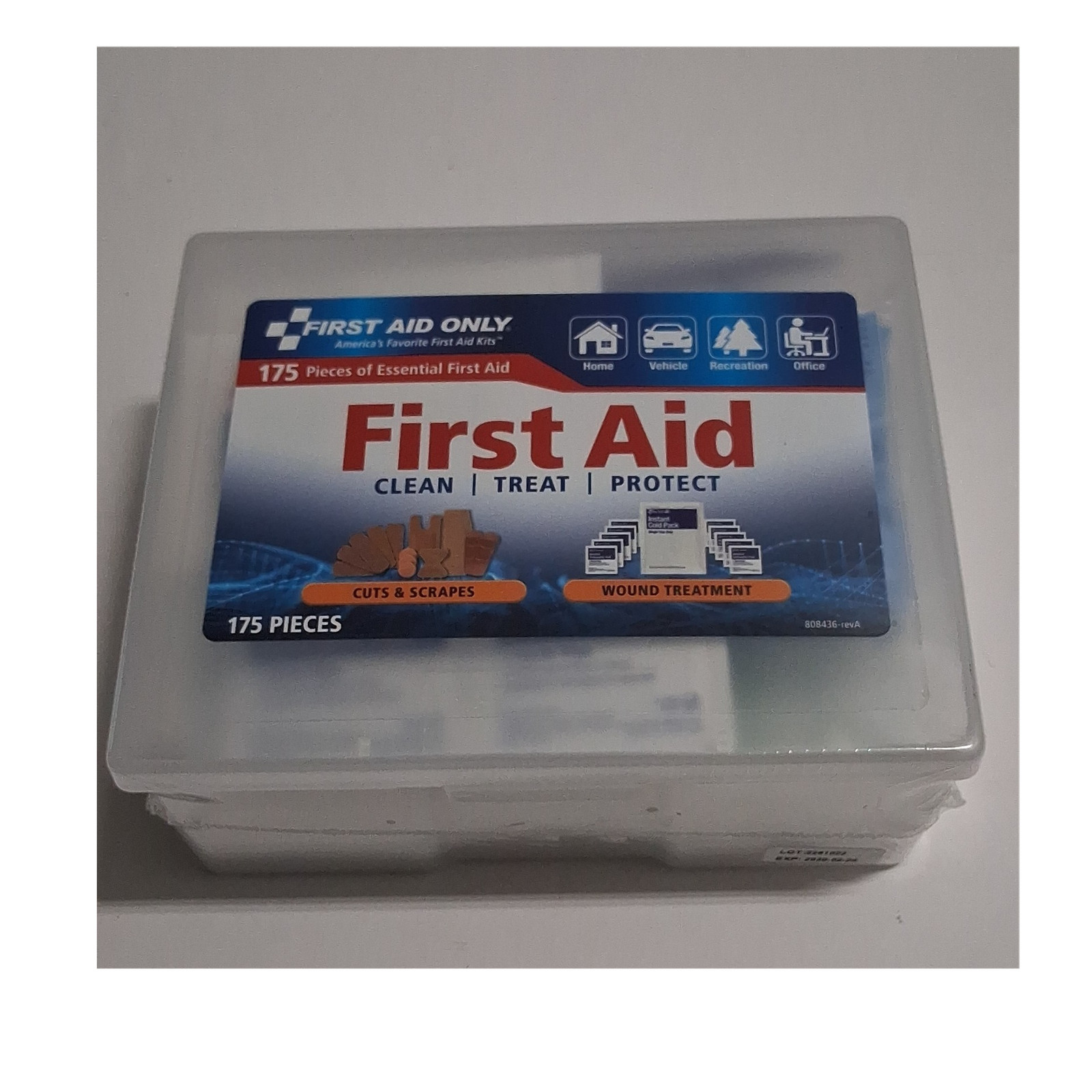 First Aid Only 175-Piece Portable Kit 59695 Exp 2030-02-24 Wound Treatment