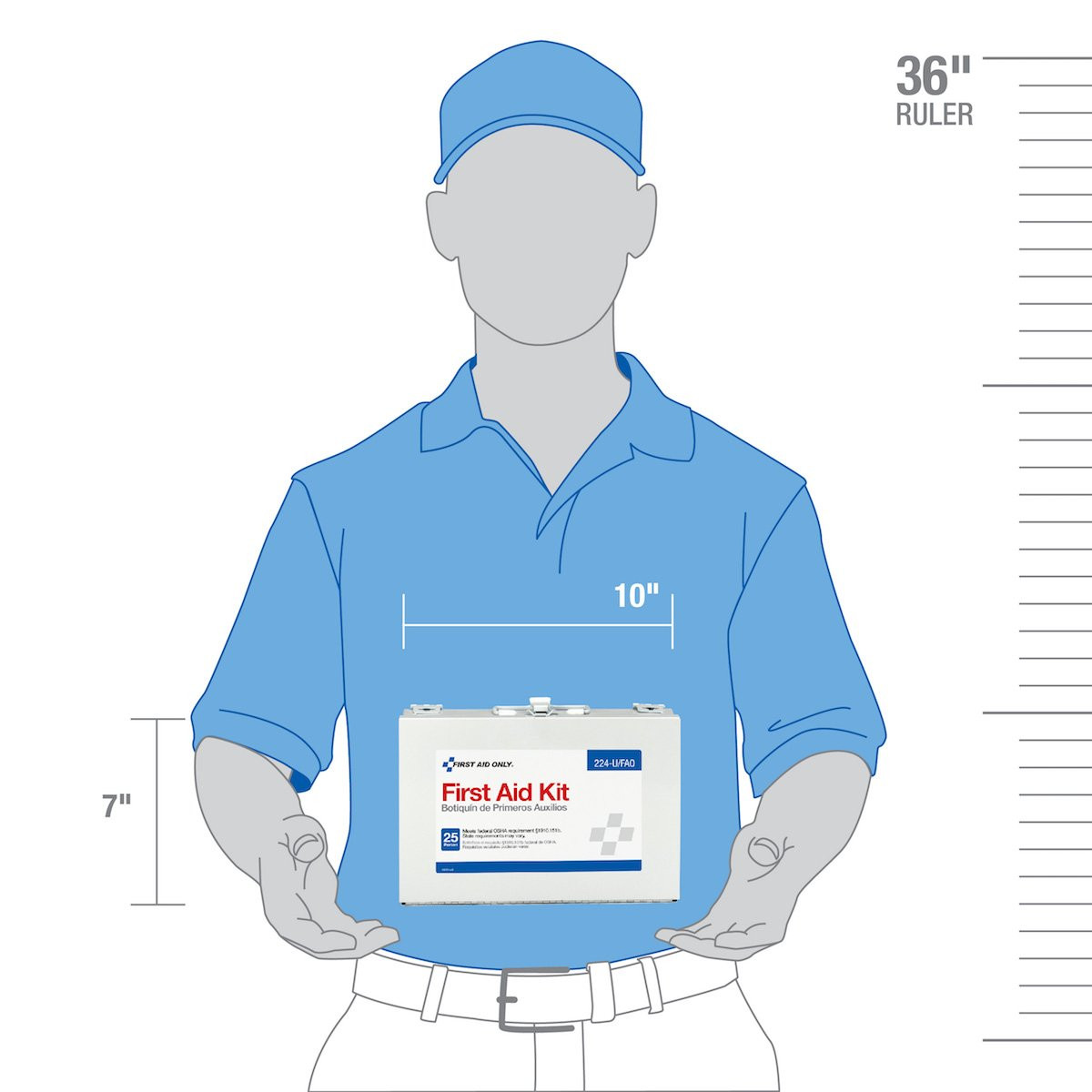 224-U/FAO Osha-Compliant 25-Person Emergency First Aid Kit for Office, Home Reno