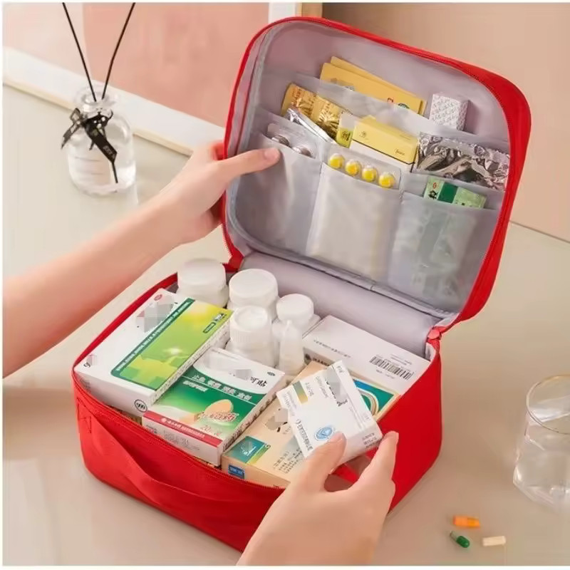 3PCS Portable First Aid Kit Bag Medical Emergency Organizer Travel