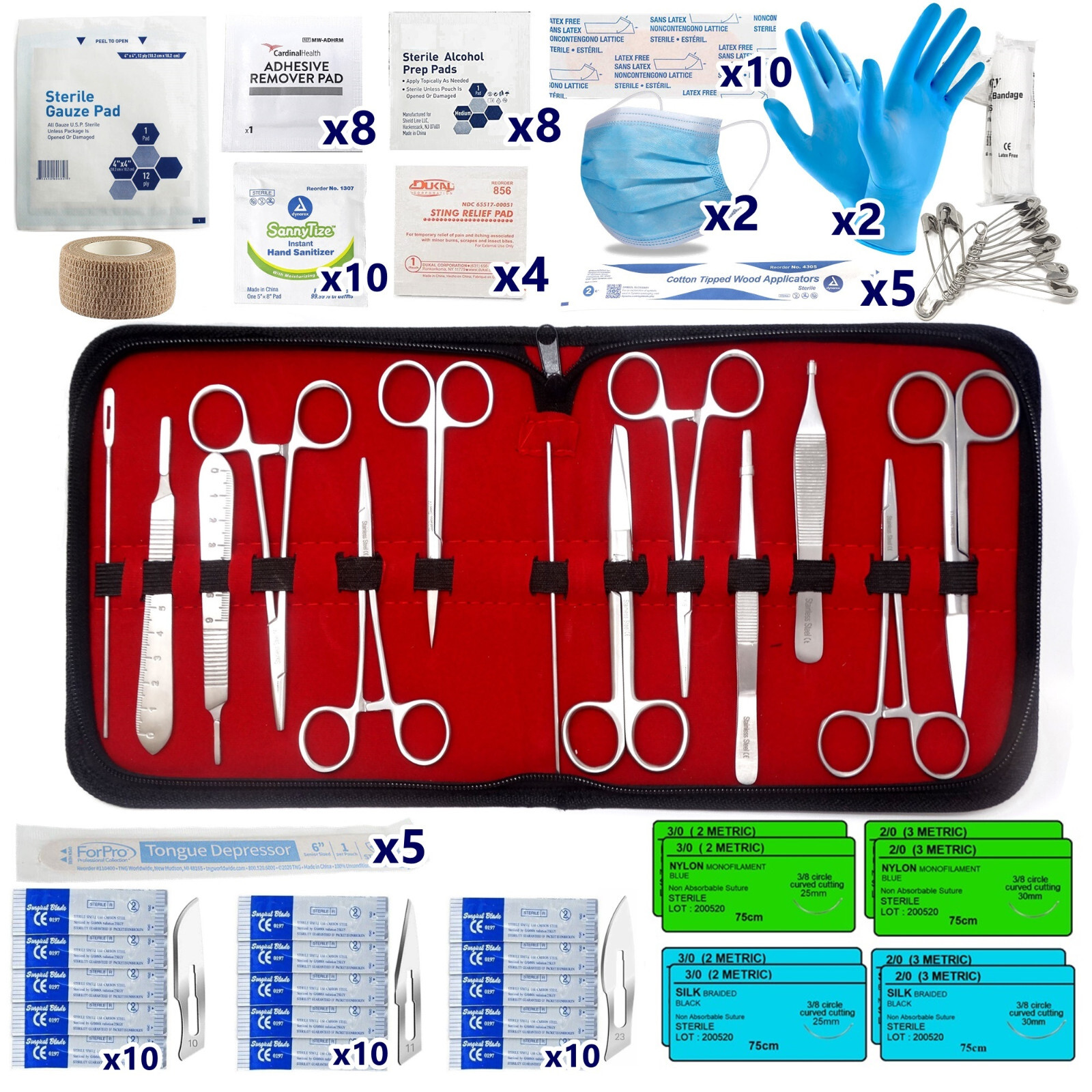 EMT 1st Emergency Responder First Aid Kit  Medical Trauma Bag for Disaster   NEW