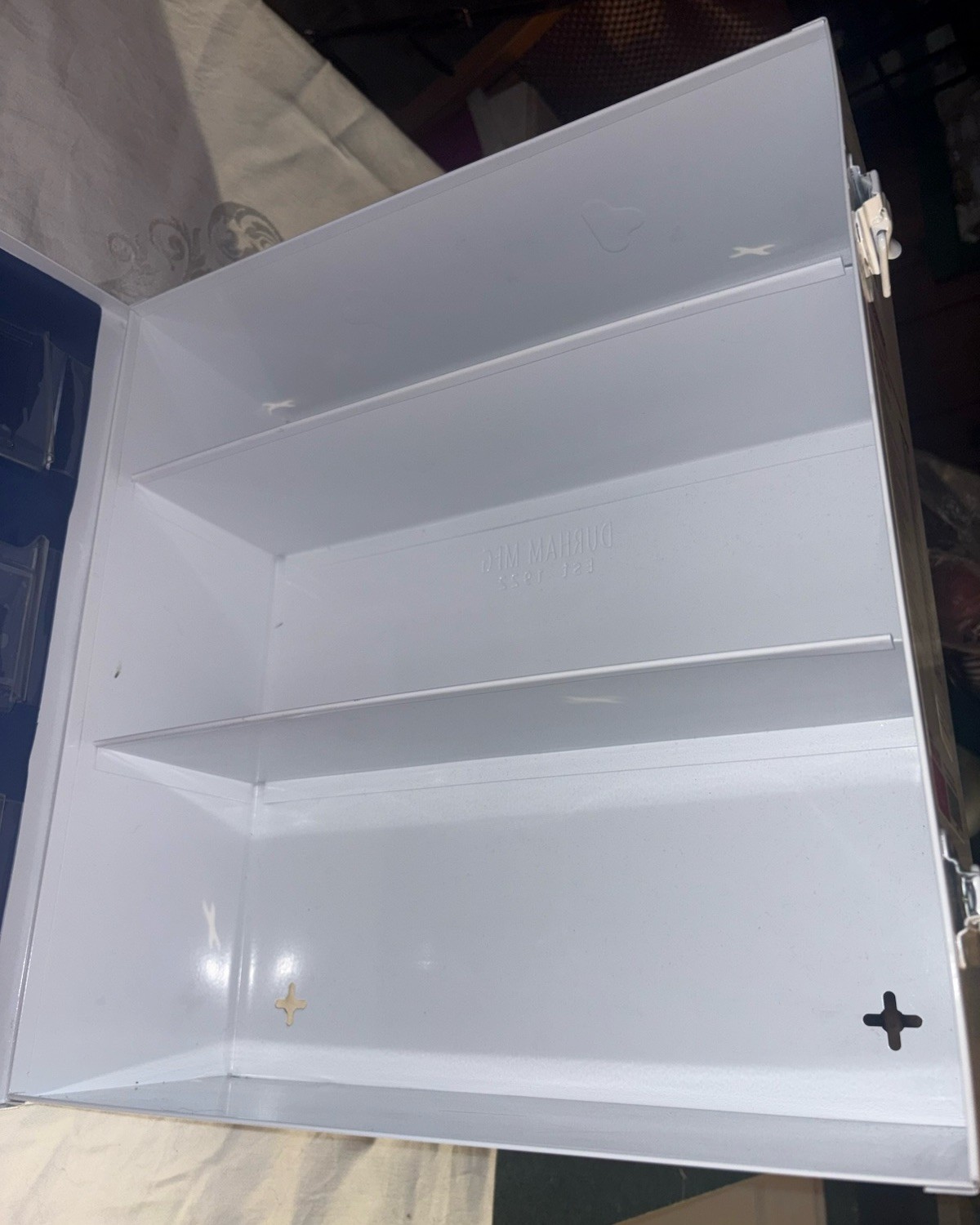 GRAINGER Empty First Aid Kit,3 Shelves,16.5"H,WHT Excellent Used Condition
