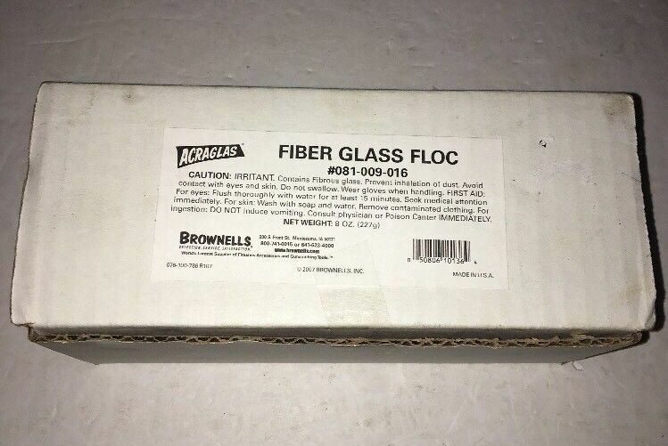 Brownell's Fiber Glass Floc #081-009-016-First Aid Kit For Eyes-8oz-SHIPS N 24HR