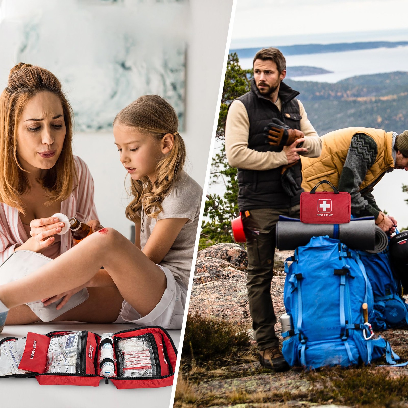 First Aid Kit – Trauma Kit with Essential Emergency Medical Supplies, Waterpr…