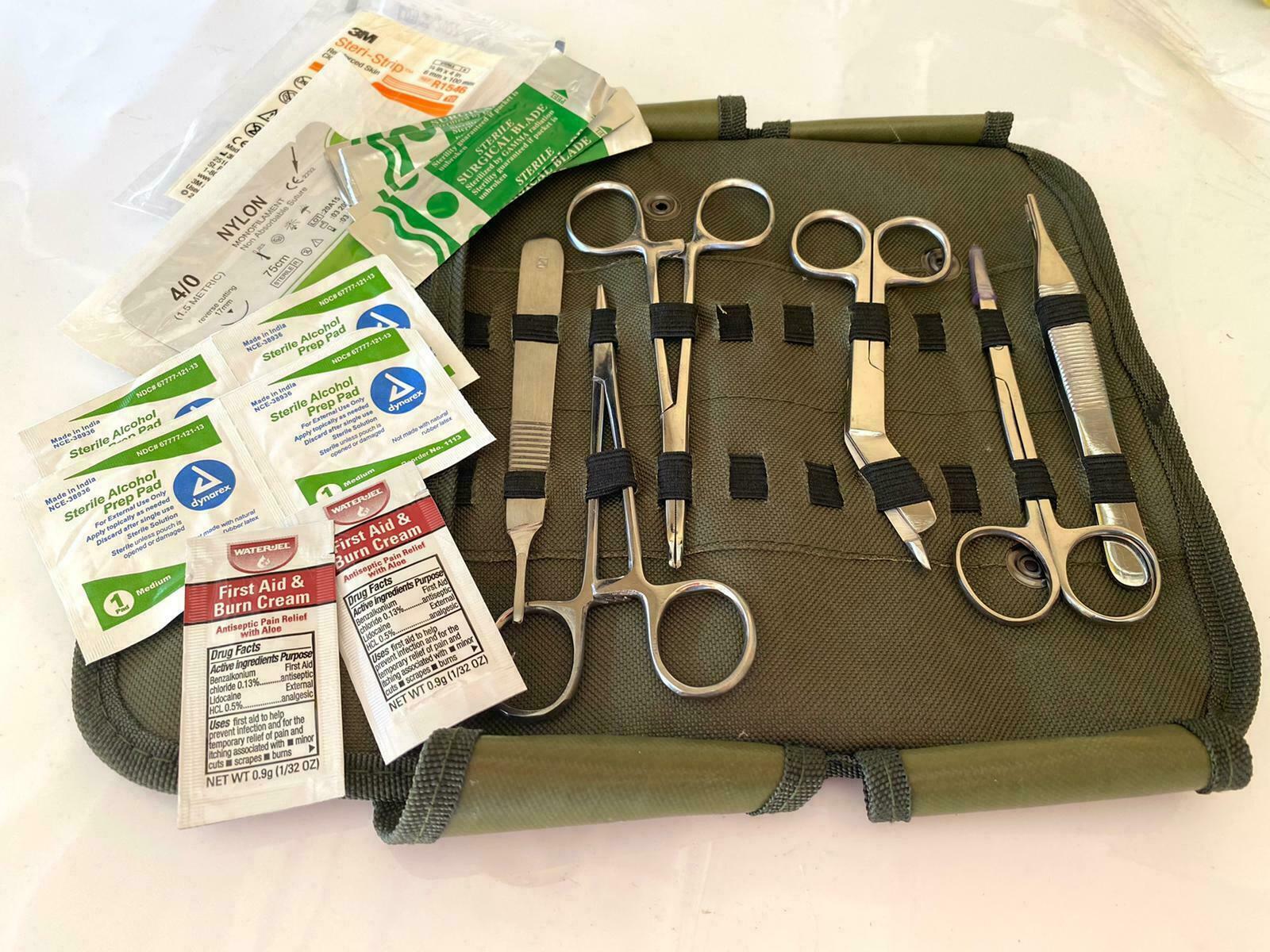Advanced Surgical Suture Kit, First Aid Medical Travel Trauma Pack