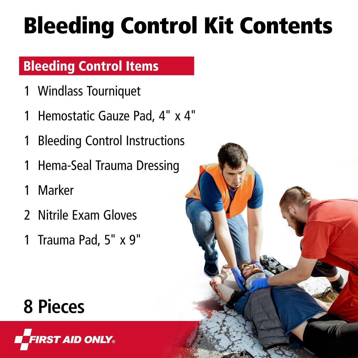 Bleeding Control Kit With Tourniquet Portable First Aid Emergency Essential