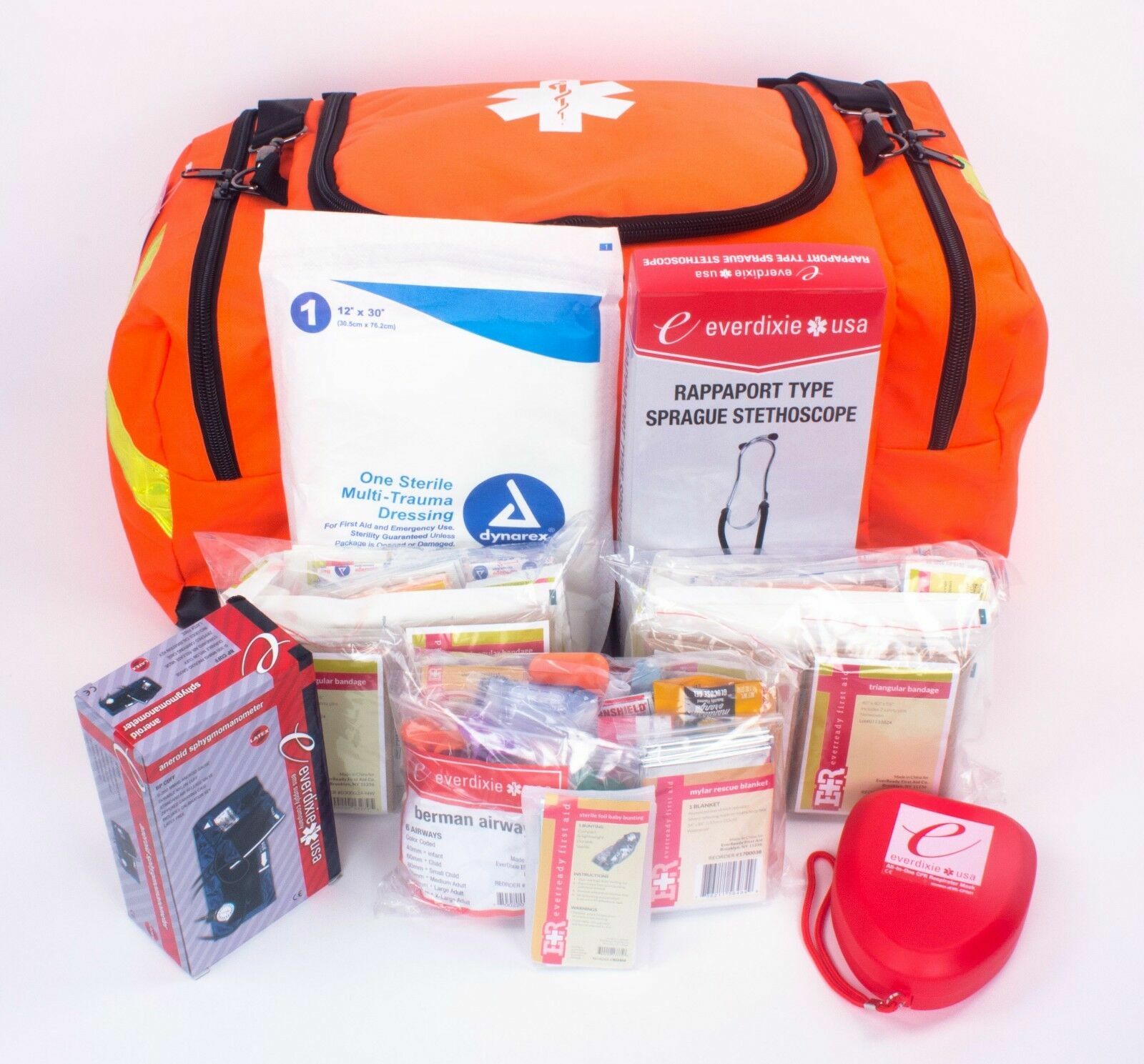 BRAND NEW PARAMEDIC FIRST RESPONDER TRAUMA EMERGENCY MEDICAL KIT- FULLY STOCKED