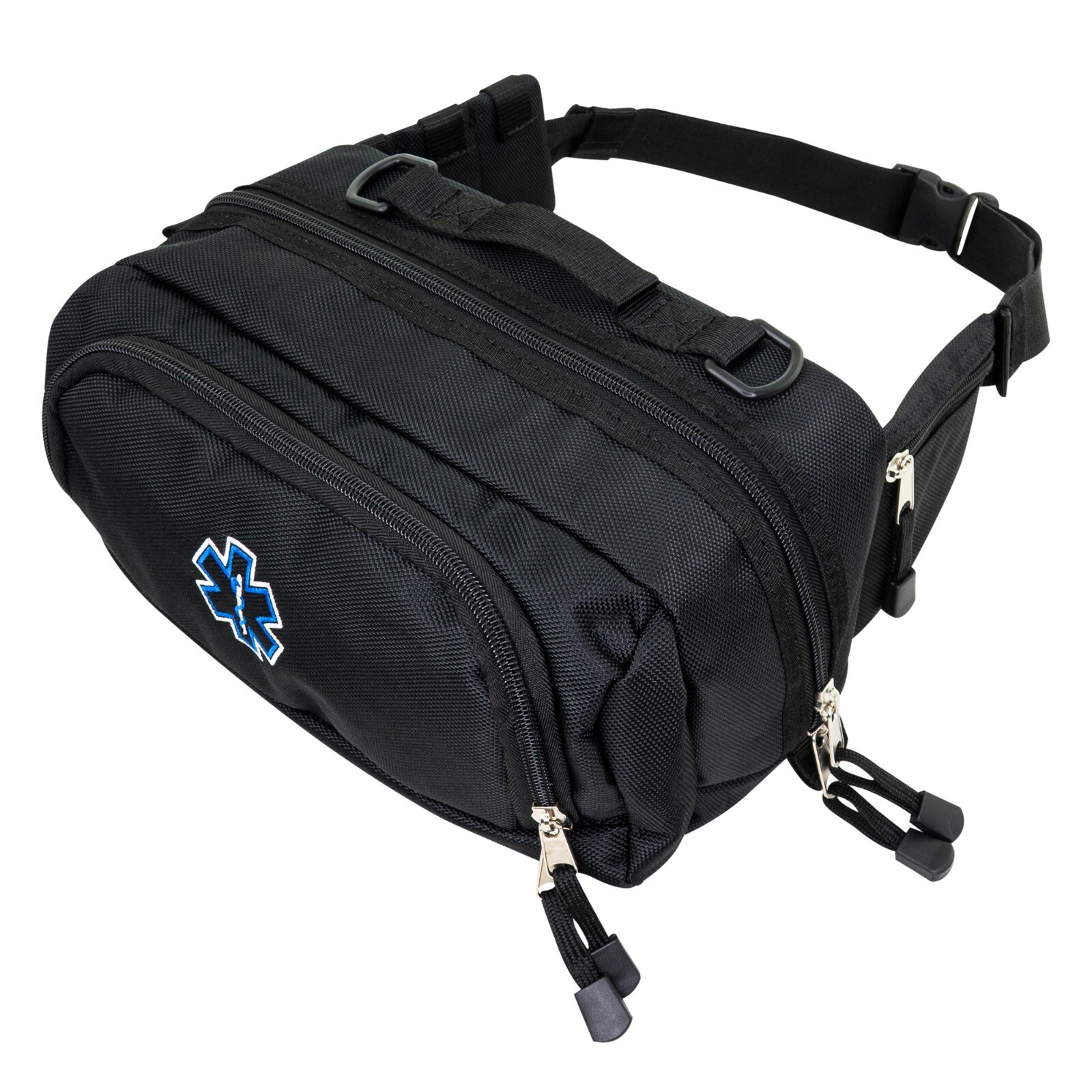 LINE2design First Aid Fanny Pack – First Responder EMS EMT Paramedic Bag – Black