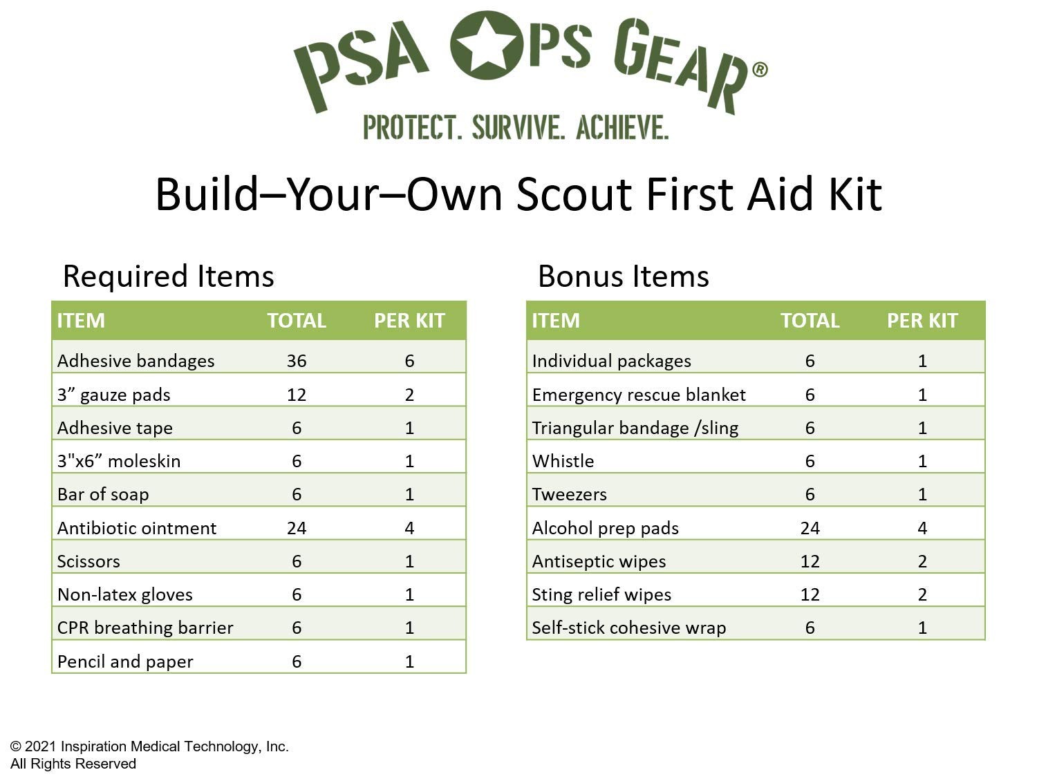 Scout Personal First-Aid Kit 6-Pack – Build-A-Kit Supply Bundle (Contains All…