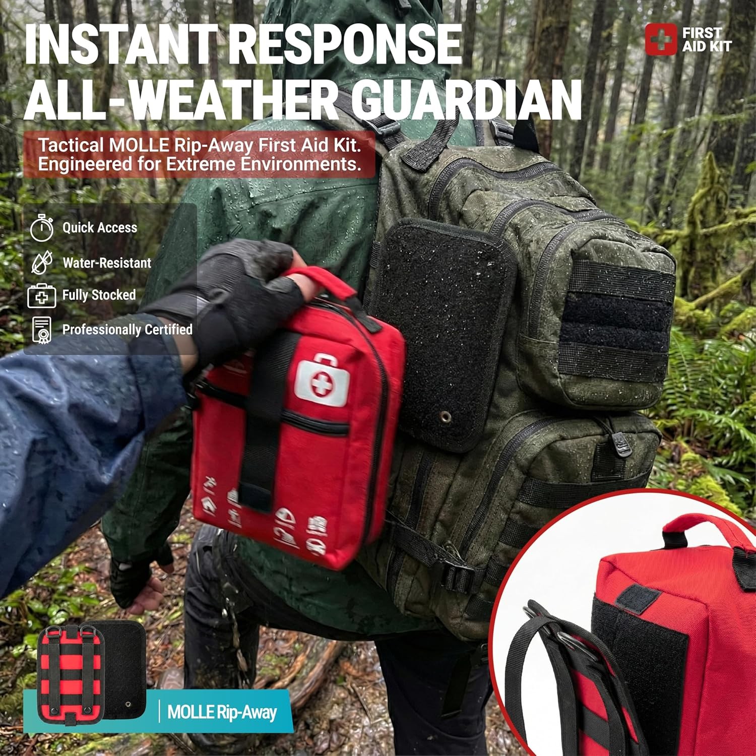 556 Piece Premium Large First Aid Kit, Survival Medical First Aid Bag – Labell