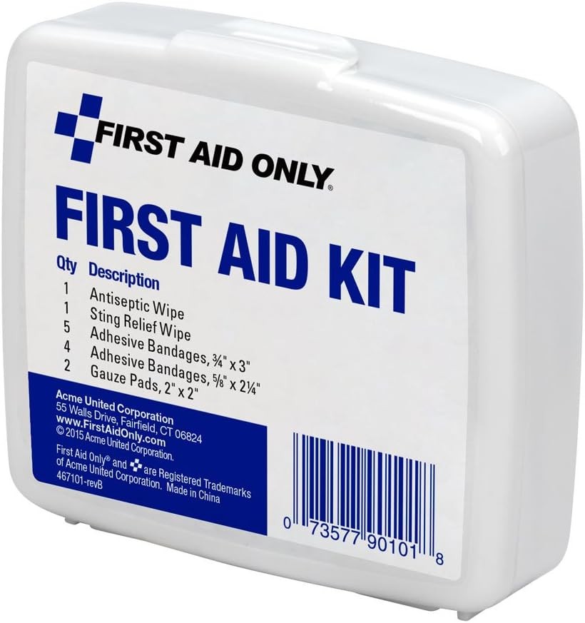 First Aid Only PhysiciansCare On-The-Go Emergency 13 Piece Set, White