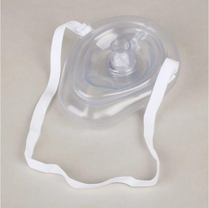 emergency CPR Breathing Mask One-Way Valve Reusable Artificial Respiration Mask