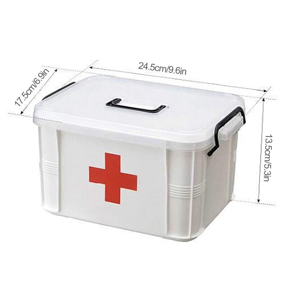 CeFurisy First Aid Kit, Portable Storage Boxes with Carry Handle Storage Case…