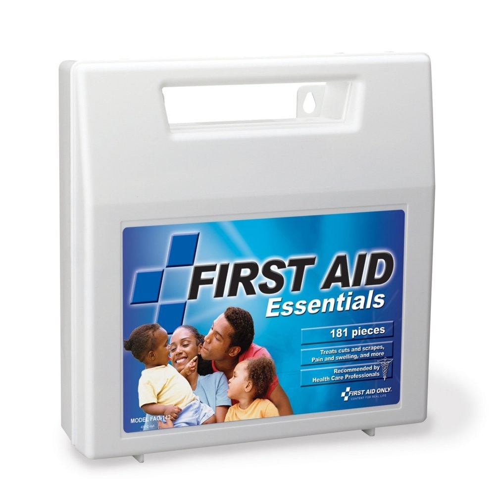 First Aid Only FAO-142: Kit, 181 Piece, Plastic Case Multi