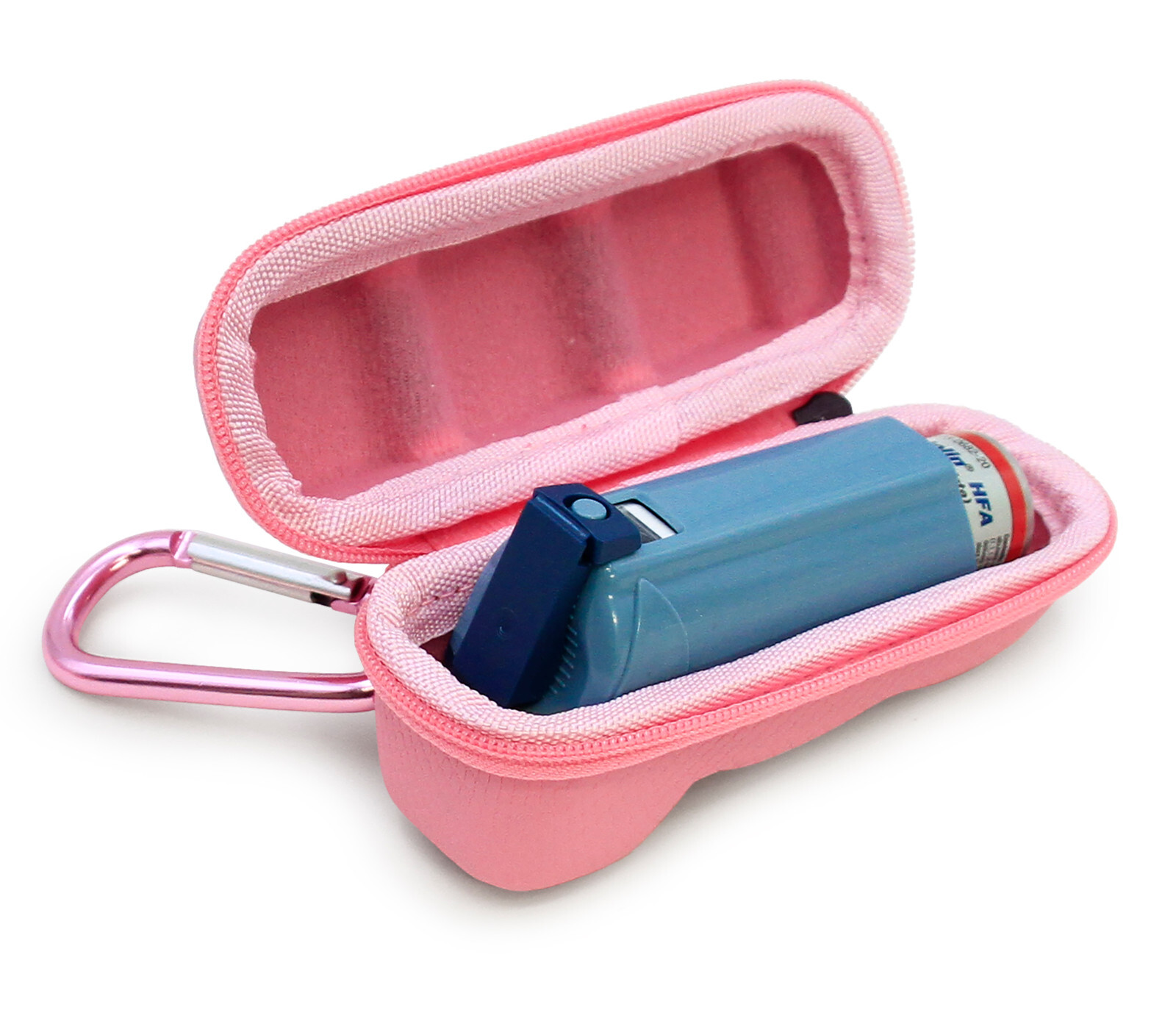 CM Pink Asthma Inhaler Travel Case, Does Not Include Inhaler Medicine
