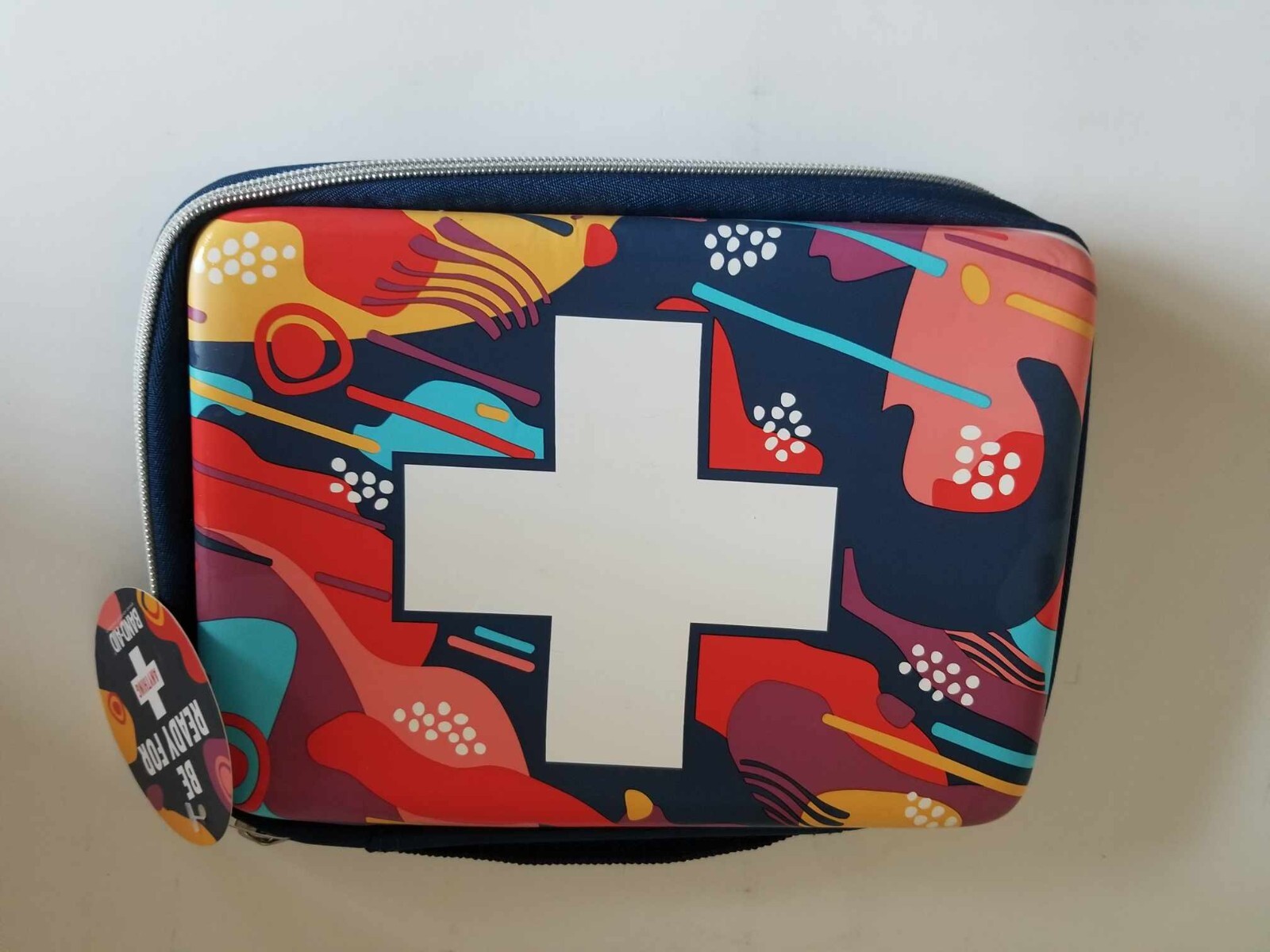 Band-Aid First Aid Bag/Zip Case w/handle – Abstract Print-Empty- Build Your Own
