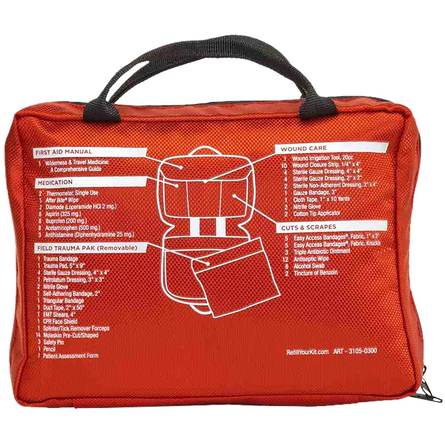 Adventure Medical Kits Sportsman 300 First Aid Kit, Up to 6 People #01050300