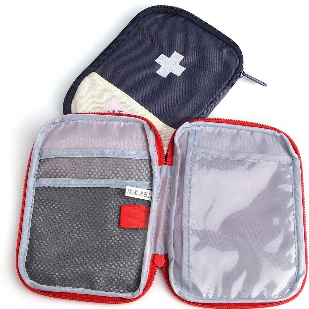 2 Packs Mini First Aid Kit, Empty First Aid Bag Mini Portable Medical Bag Fir…