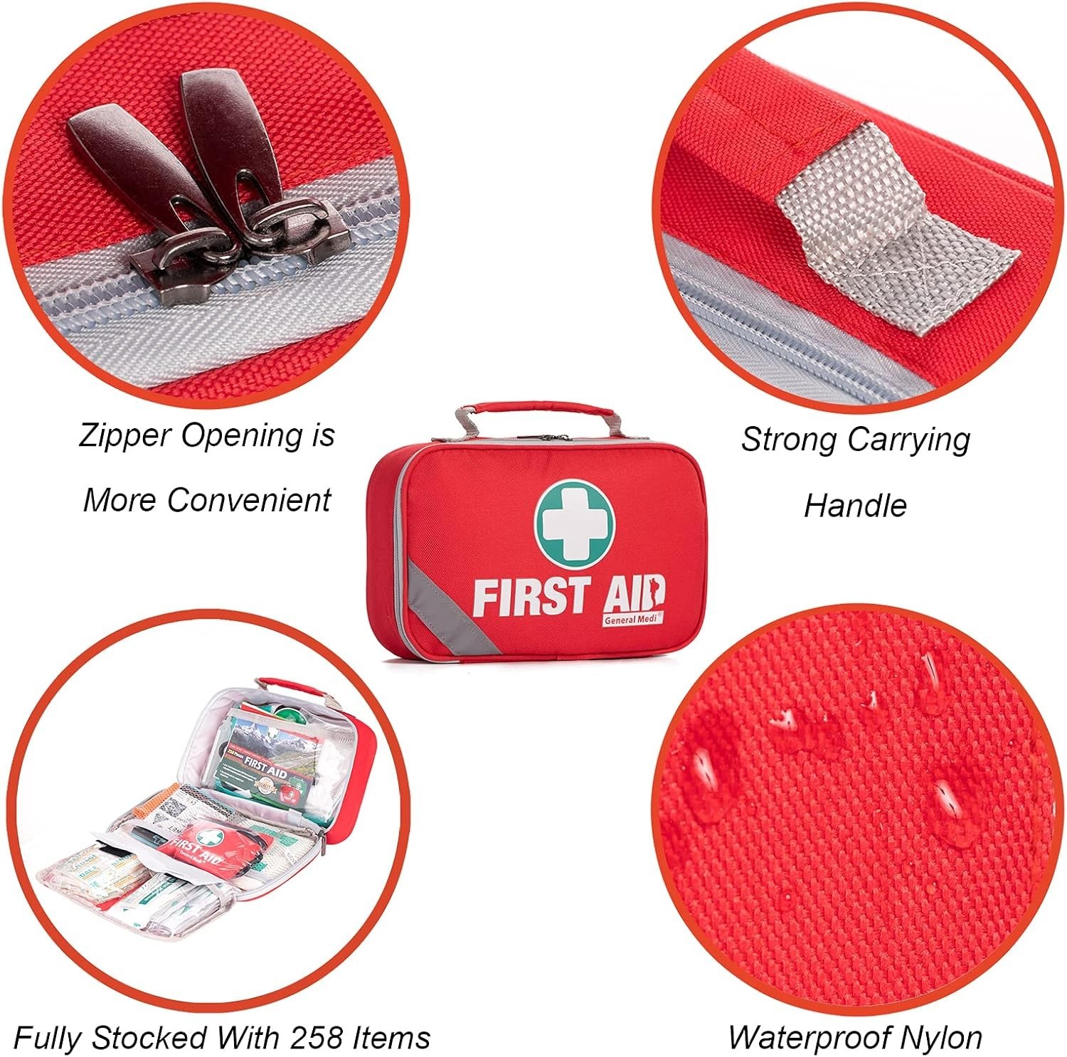 Ultimate First Aid Solution: 215-Piece Kit with Moleskin & Emergency Blanket