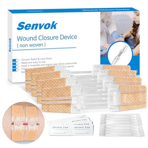 Wound Closure Device 4 Pcs – Zip Sutures & Butterfly Bandage | Non-woven 4 PCS