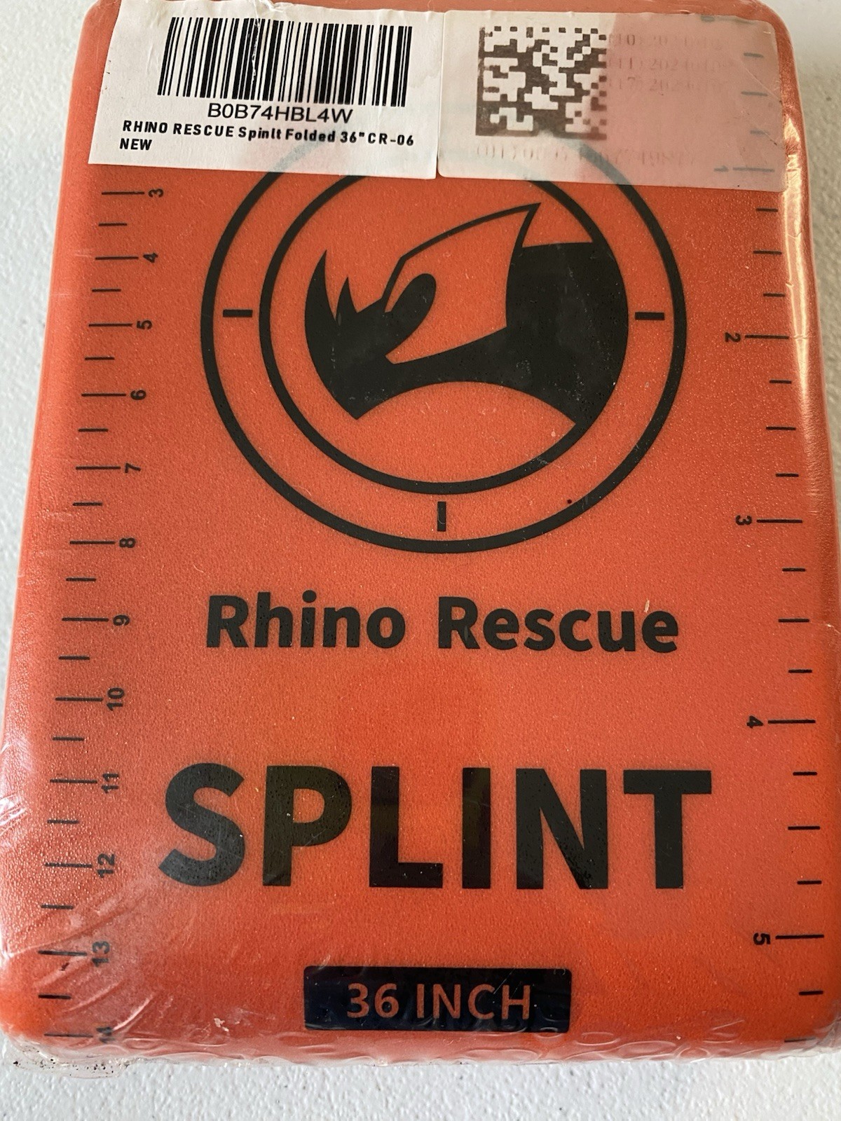 New First Aid Splint 36 Inches Orange & Gray (LT)