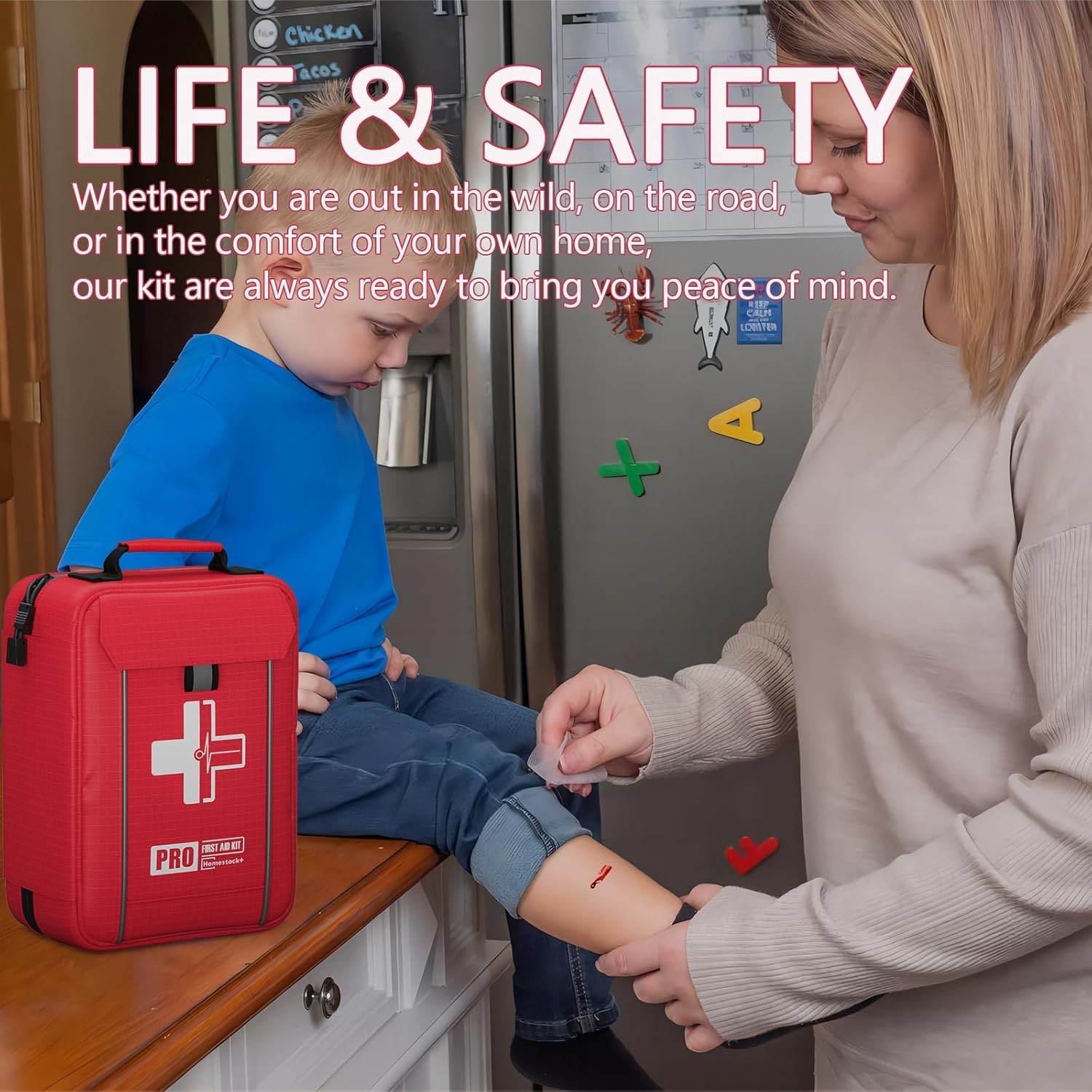 Upgrade – Comprehensive First Aid Kit with Labelled Compartments