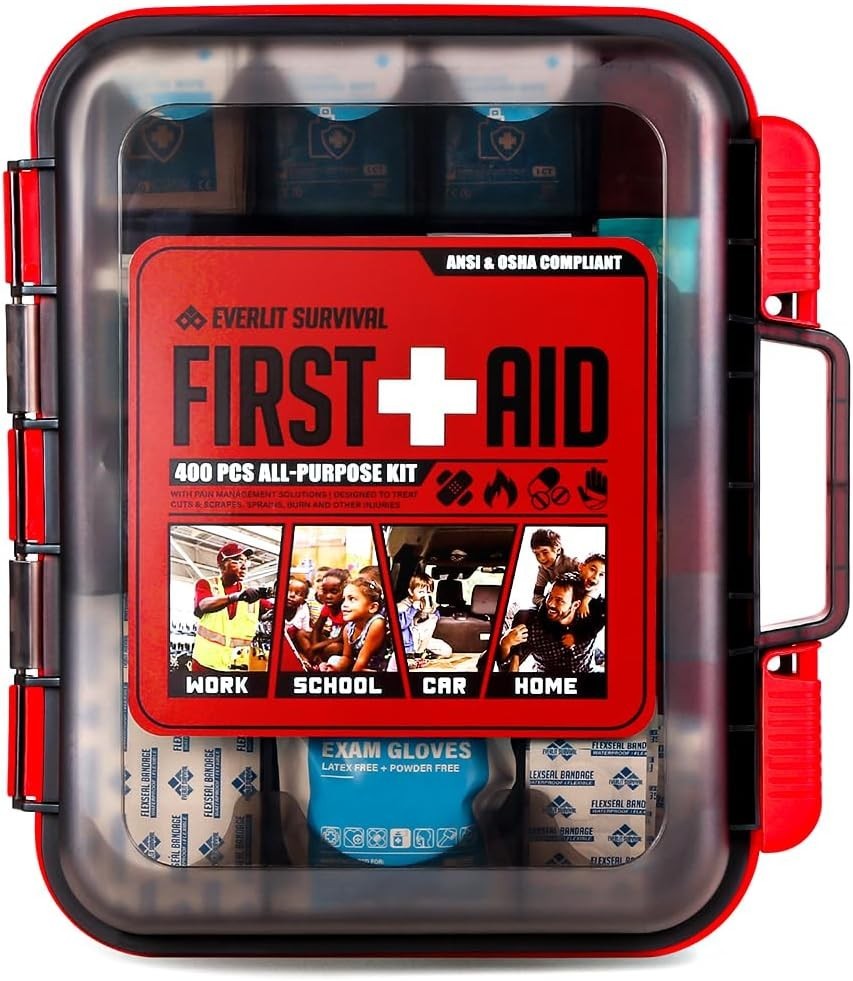 400 Pcs OSHA/ANSI Compliant First Aid Kit Type III Class A Medical Kit Profes…