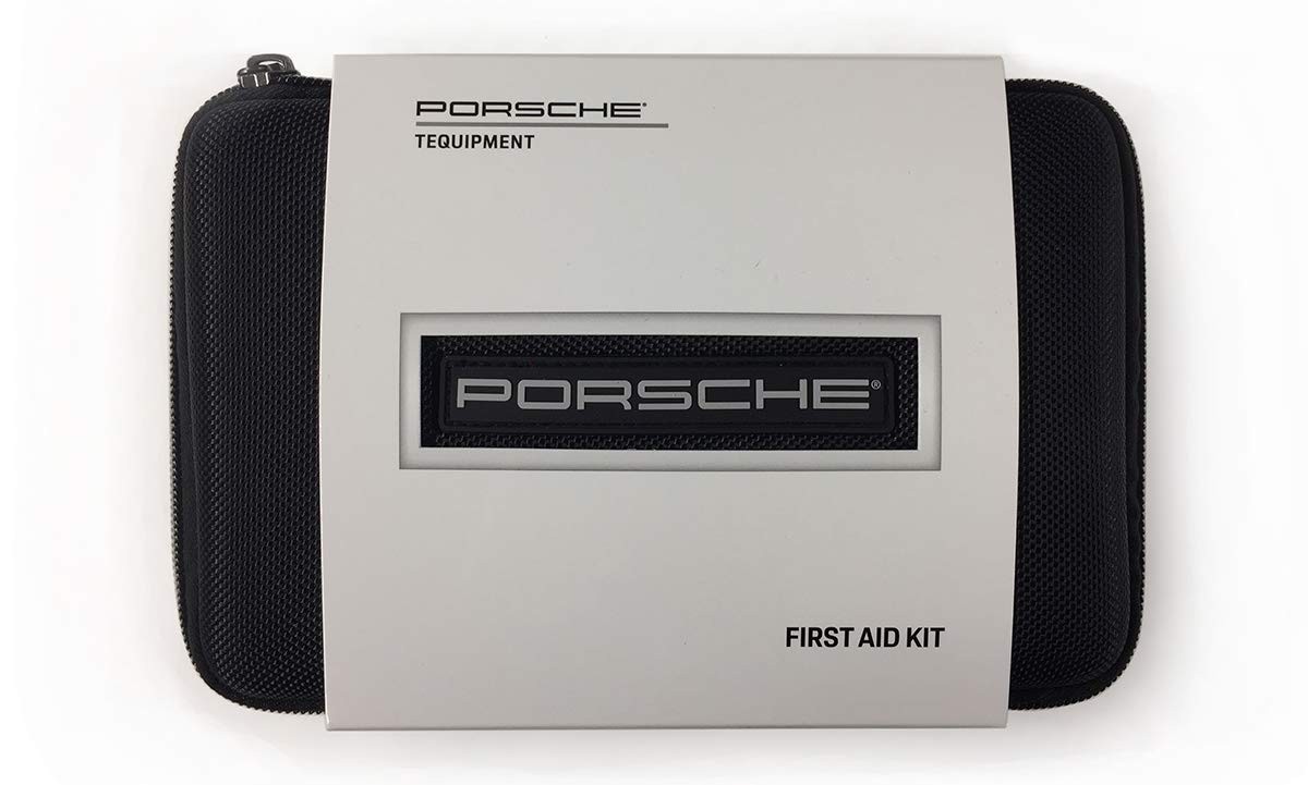 Porsche OEM First Aid Kit Compact Ballistic Nylon Vehicle Emergency Supplies