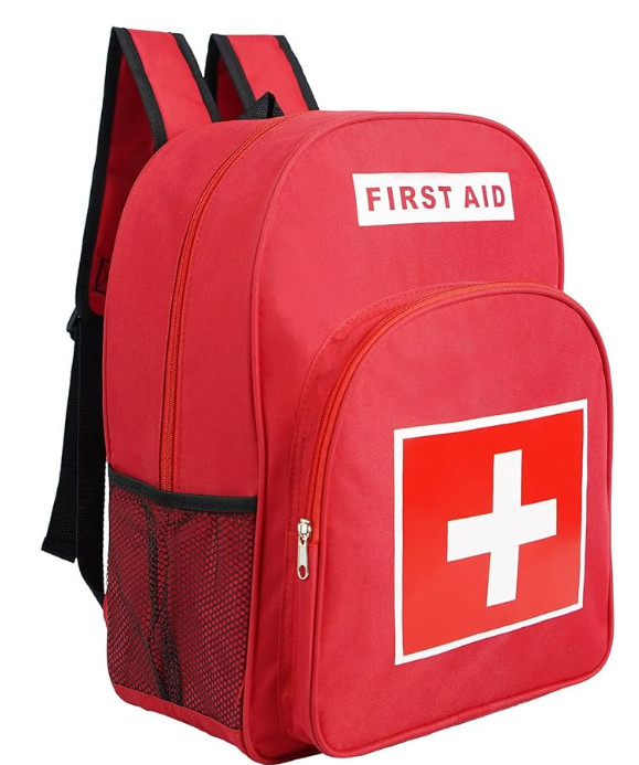 Empty First Aid Bag Emergency Waterproof Medical Work Travel First Aid Backpack