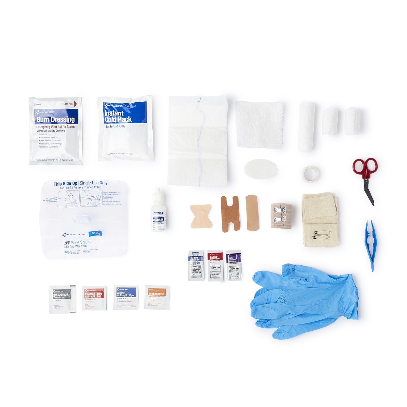 McKesson 50 Person Wall Mount First Aid Kit Plastic Case 6 per Case