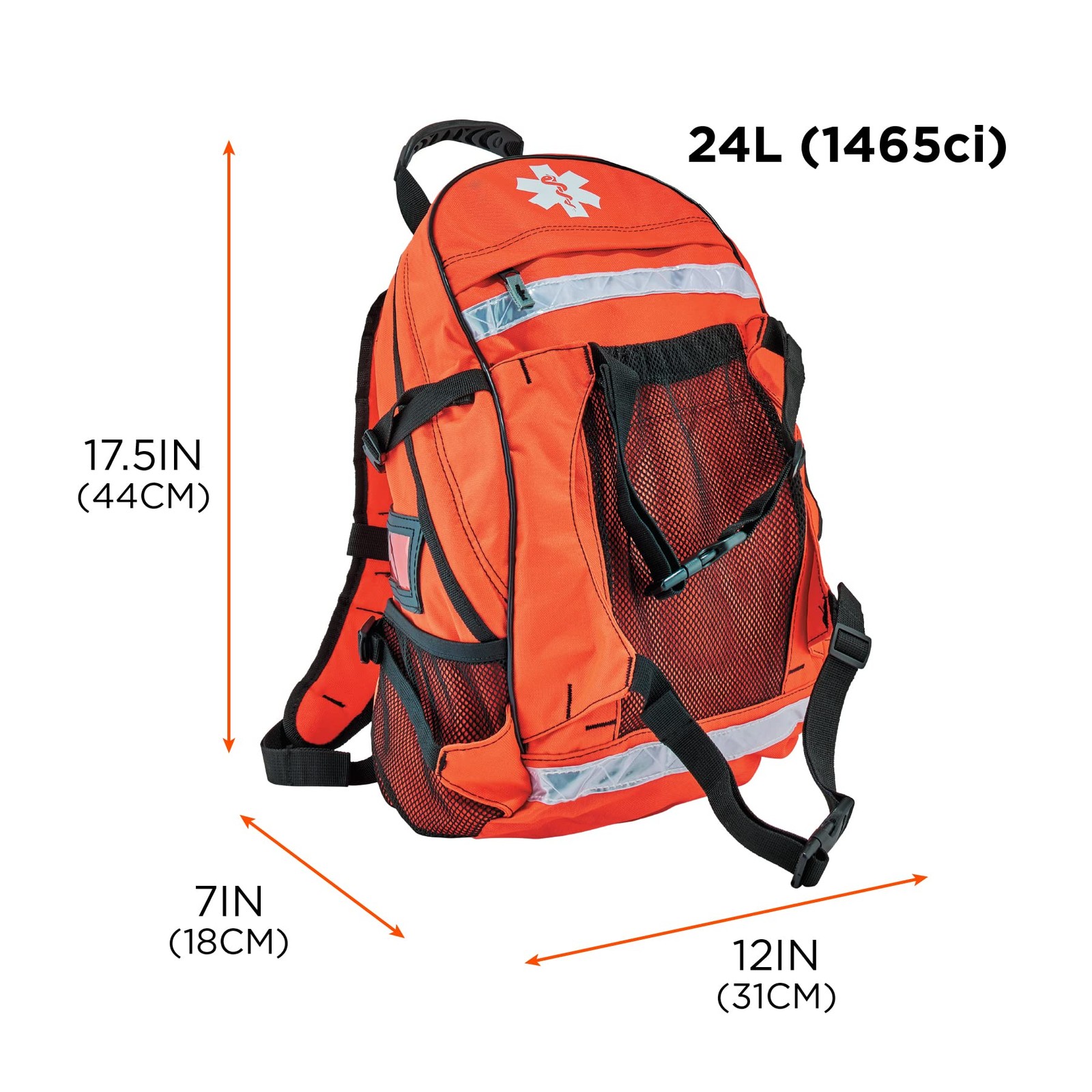 Medic First Responder Trauma Backpack 12x7x17.5in 600D Polyester – Durable