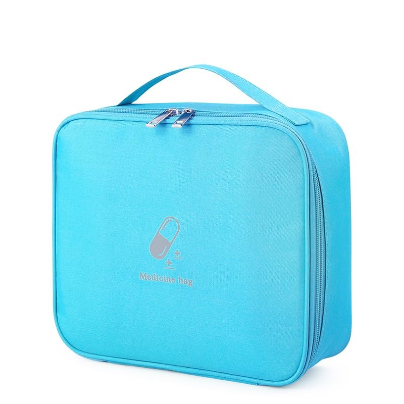 Large First Aid Bag Empty, Portable Travel Bag Double Zipper First Aid Pouch …